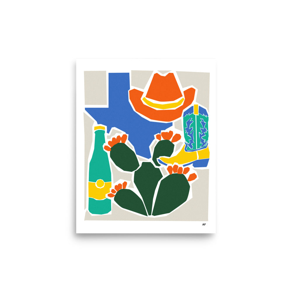 Deep in the Art of Texas Print