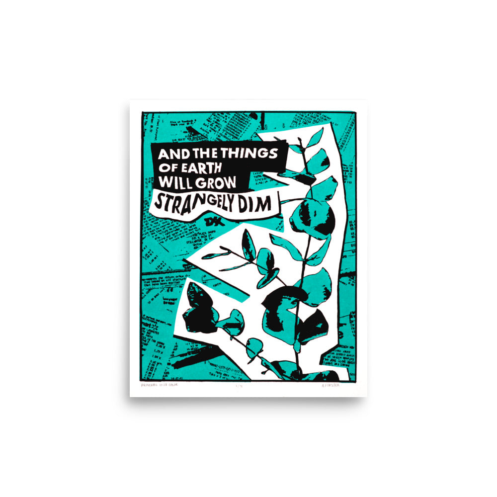 Proverbs 11:28 - Lithography Print