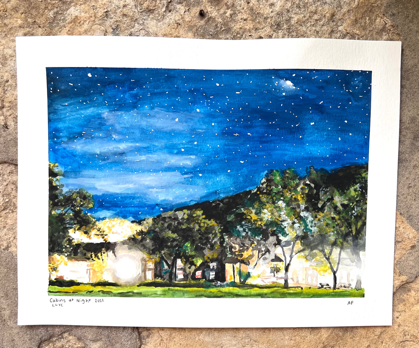 Cabins at Night